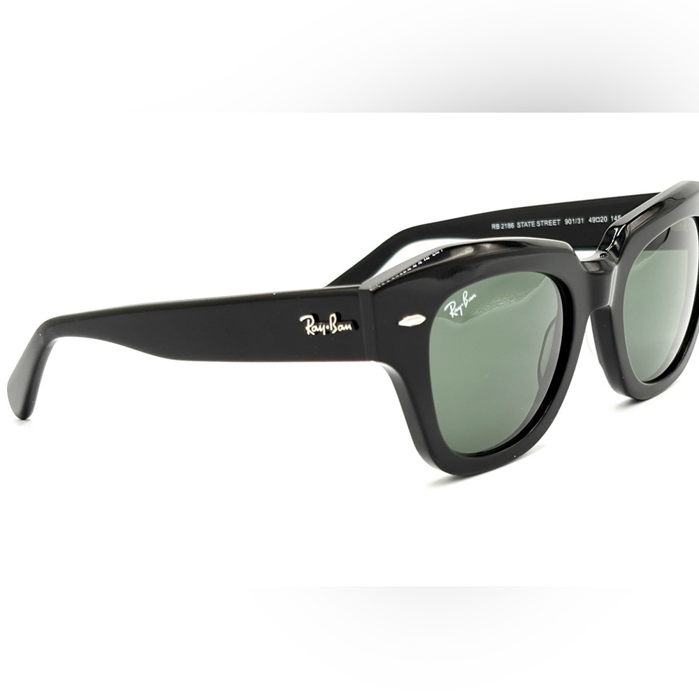 Ray-Ban Womens Ray-Ban Sunglasses State Street RB2186 901/31 49-145 - Picture 3 of 14